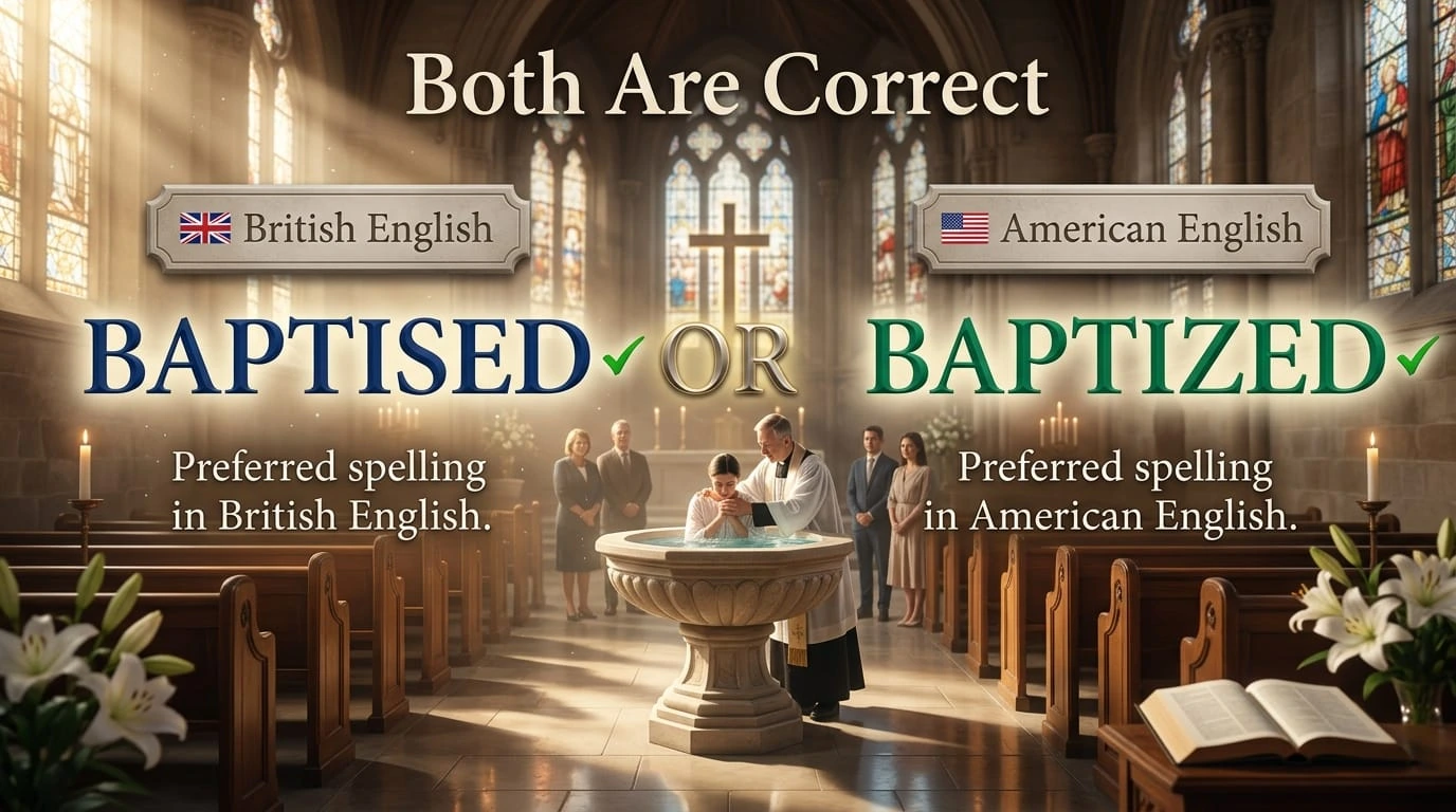 Baptised or Baptized