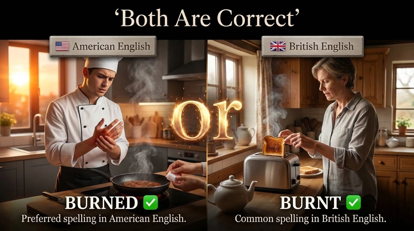Burned or Burnt
