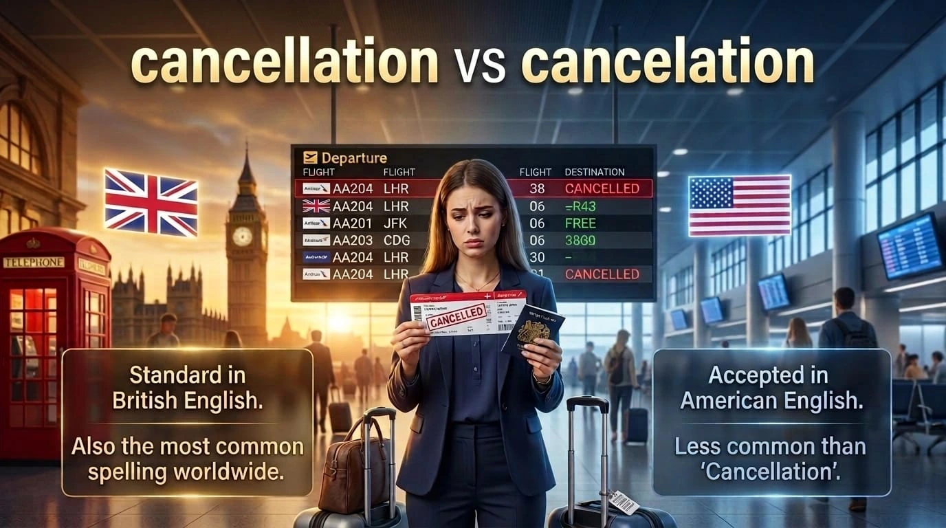 Cancelation or Cancellation