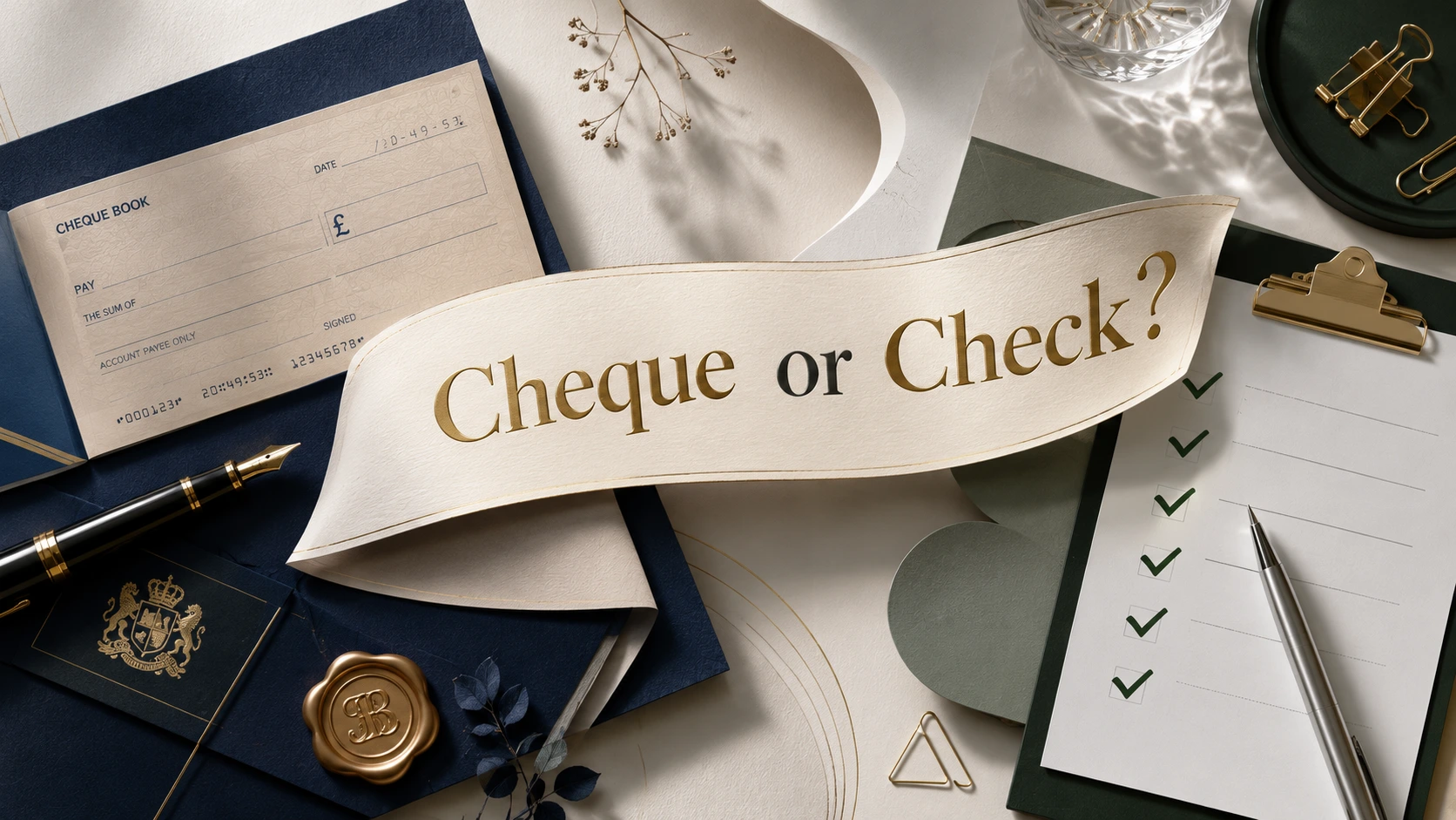 cheque or check