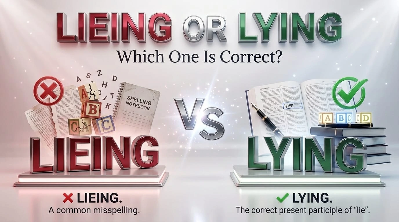 Lying or Lieing