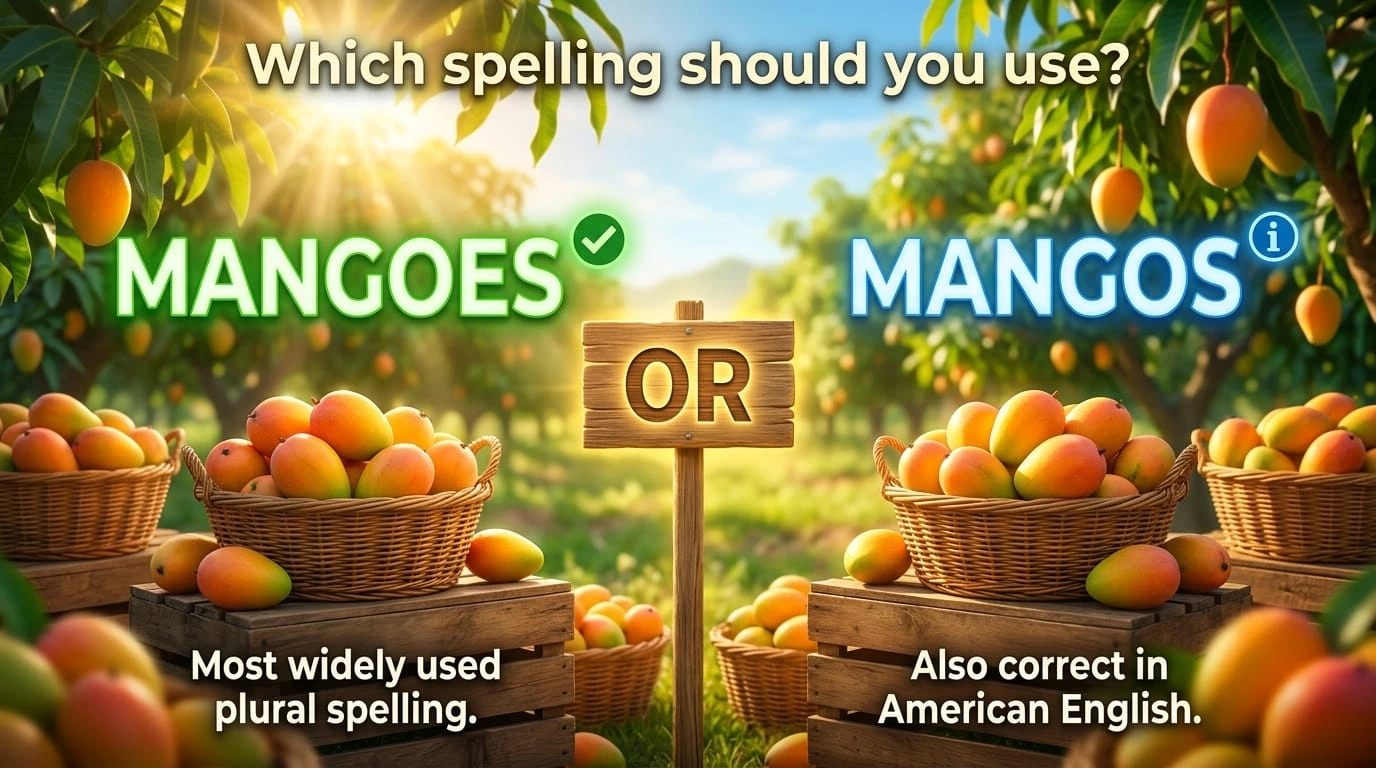 mangoes or mangos