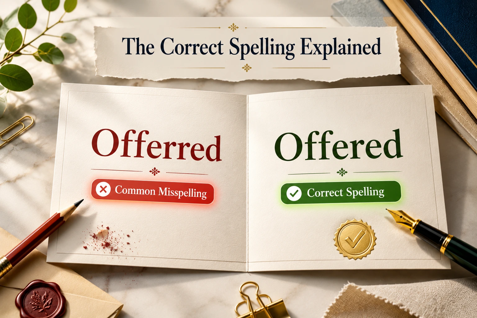 Offerred or Offered: The Correct Spelling Explained