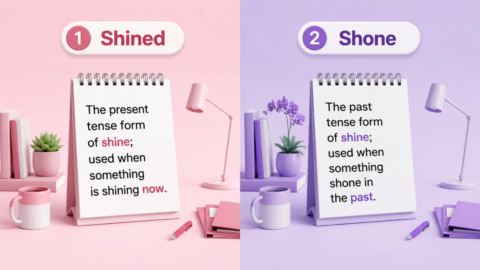 shined or shone