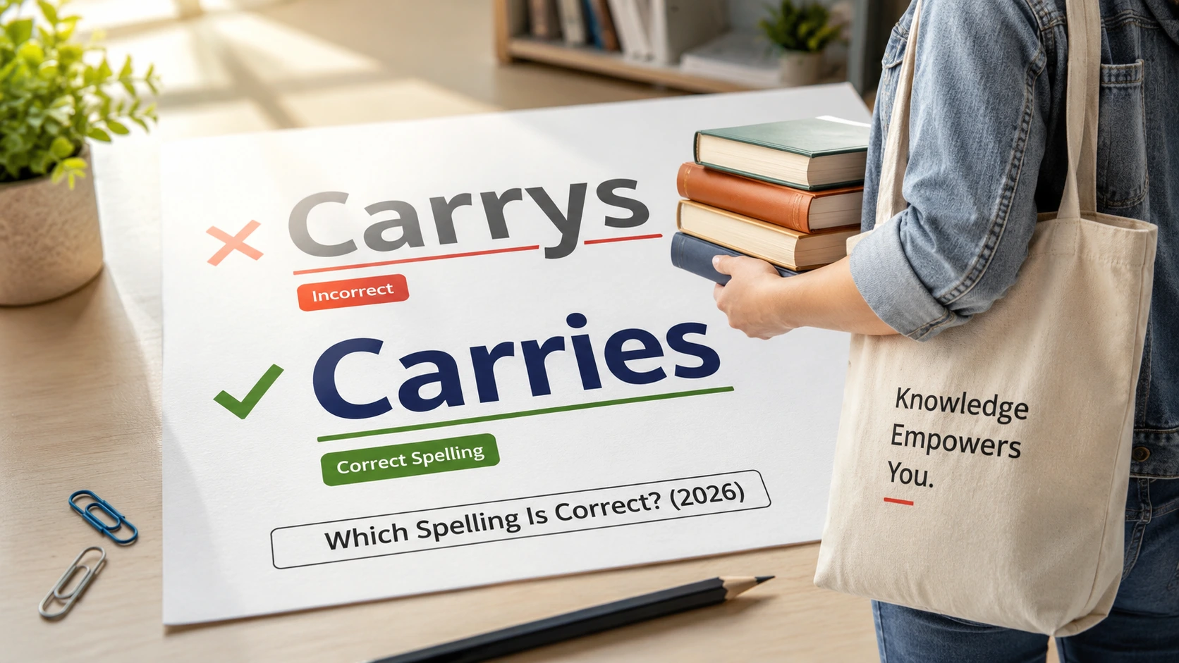 Carrys or Carries: Which Spelling Is Correct?