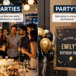 parties or party's