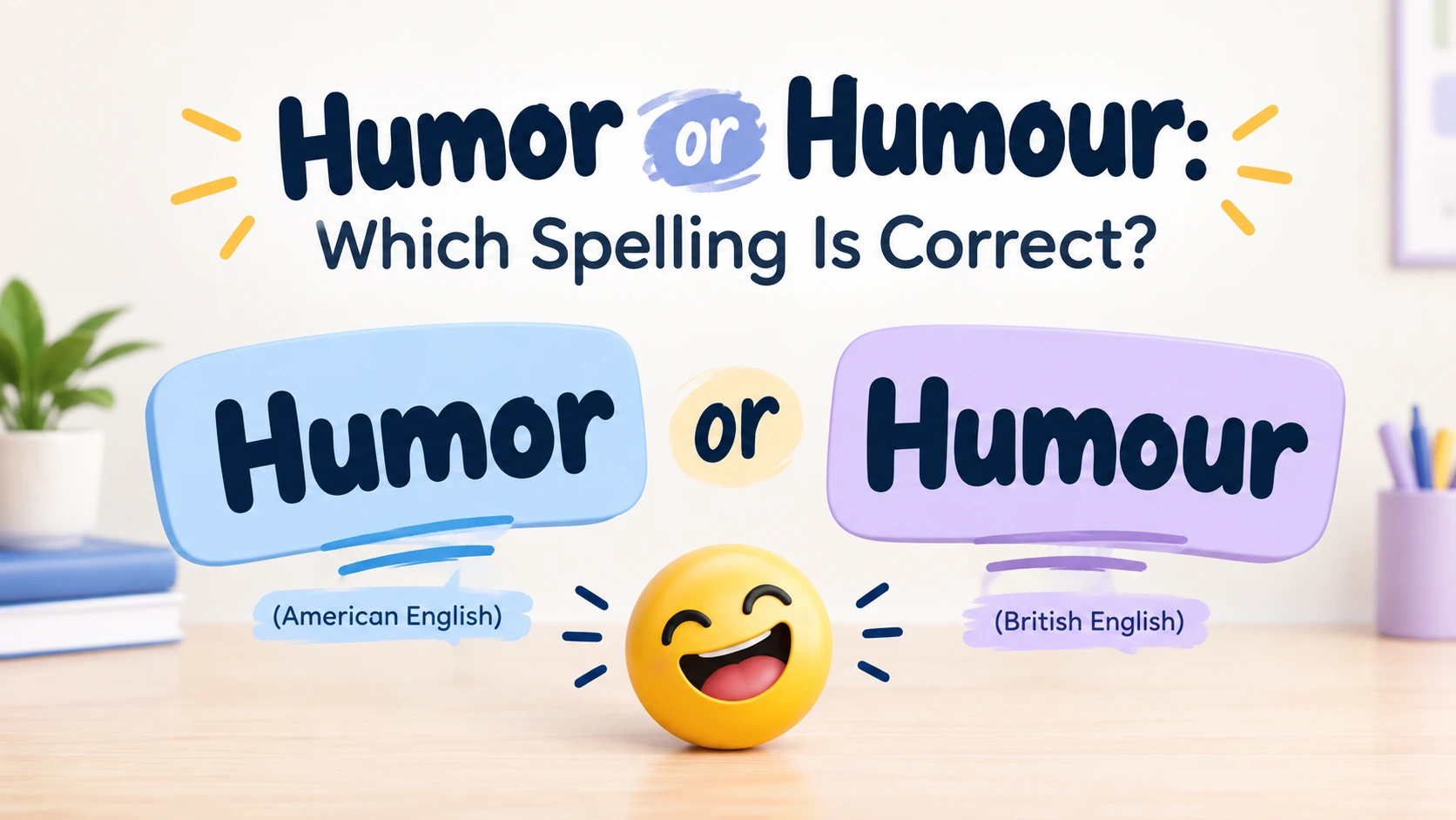 Humor or Humour: Which Spelling Is Correct? based on region