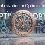 Optimization or Optimisation: correct American and British English spelling comparison.
