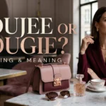 Boujee or bougie spelling comparison showing the meanings of both slang words.